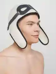 Алый шапка для бани и сауны, из войлока