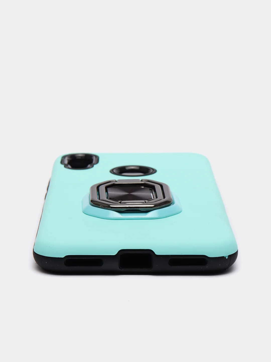 Бирюзовый чехол Honor 8A / 8A Prime / Huawei Y6 2019 / Y6 Prime 2019, с металлическим кольцом