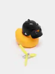 Белый игрушка "Утка в шлеме", с пропеллером и очках