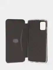 Серебряный чехол книжка на Samsung Galaxy A31, Самсунг Галакси А31