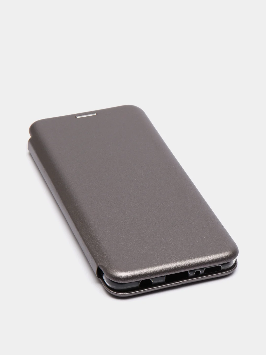 Серебряный чехол книжка на Samsung Galaxy A31, Самсунг Галакси А31