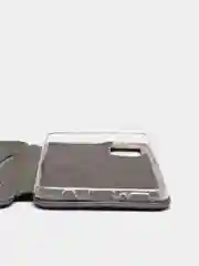 Серебряный чехол книжка на Samsung Galaxy A31, Самсунг Галакси А31
