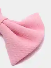 Розовый бант, без заколки и резинки