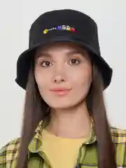 Черный панама "Пакман"