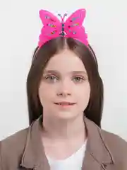 Розовый ободок с подсветкой