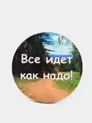 Магнит мотивация из дерева "Все идет как надо!"