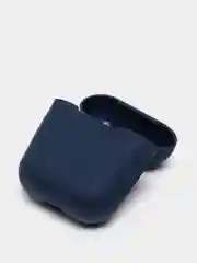 Темно-синий чехол для Airpods 2, Airpods 1, силикон