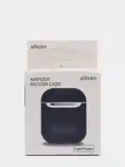 Темно-синий чехол для Airpods 2, Airpods 1, силикон