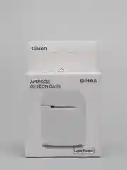 Белый чехол для Airpods 2, Airpods 1, силикон