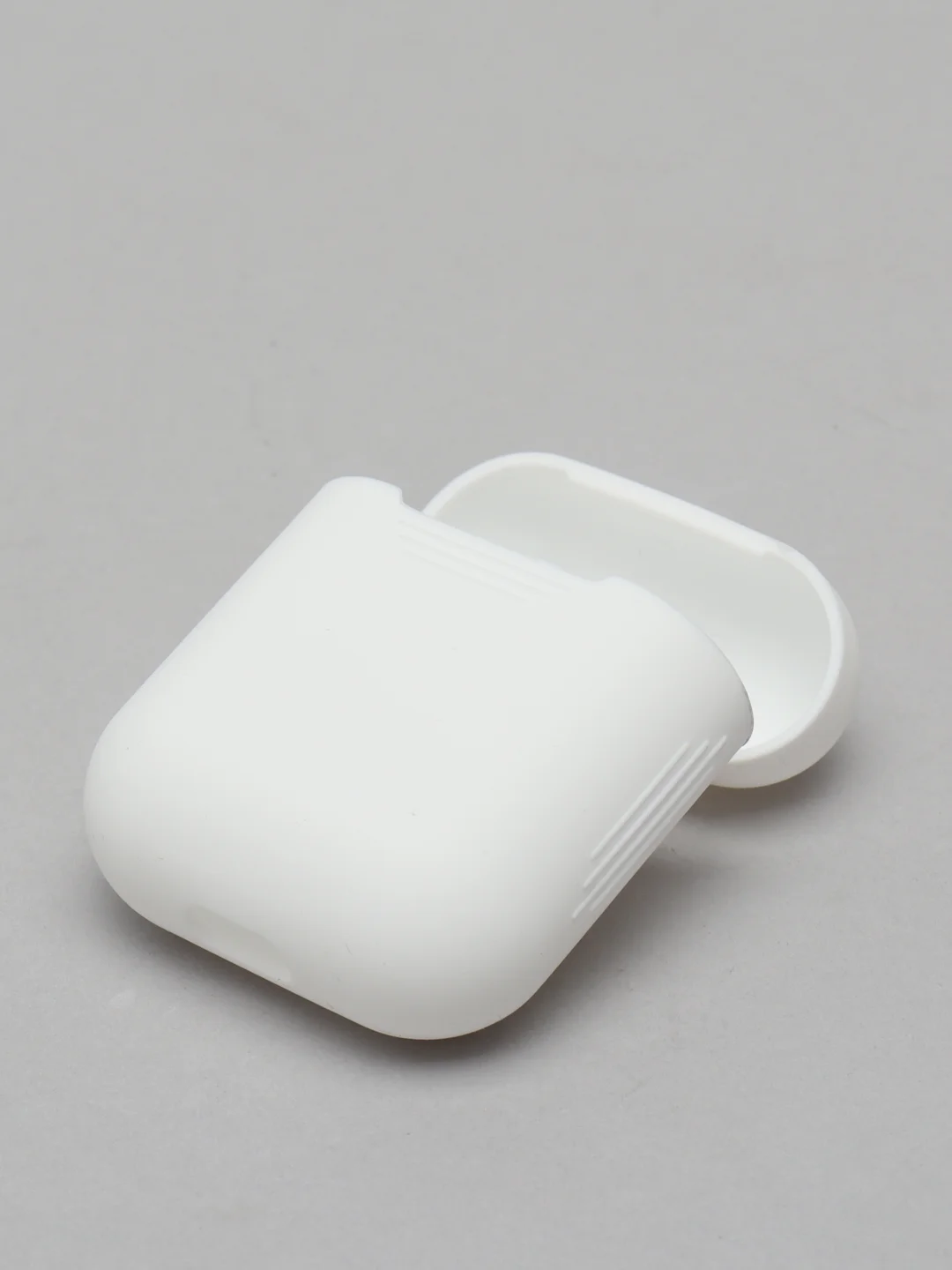 Белый чехол для Airpods 2, Airpods 1, силикон
