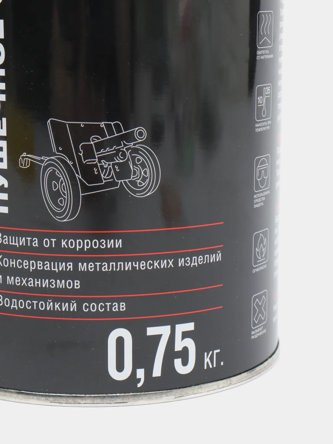 Покрытие антикоррозийное, пушечное сало, железная банка, 0,75 кг
