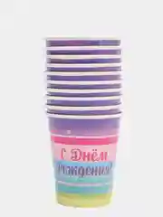 Конфетный стаканы бумажные на день рождение, гендер пати, 10 шт. Чебурашка, Бэтмен, Гравити Фолз