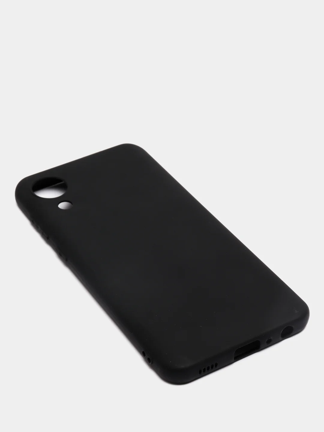 Черный чехол Samsung Galaxy A03 core, силиконовый