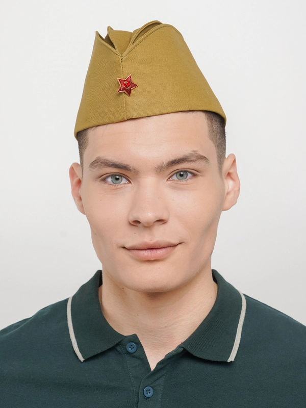 Пилотка военная ГОСТ с георгиевской лентой