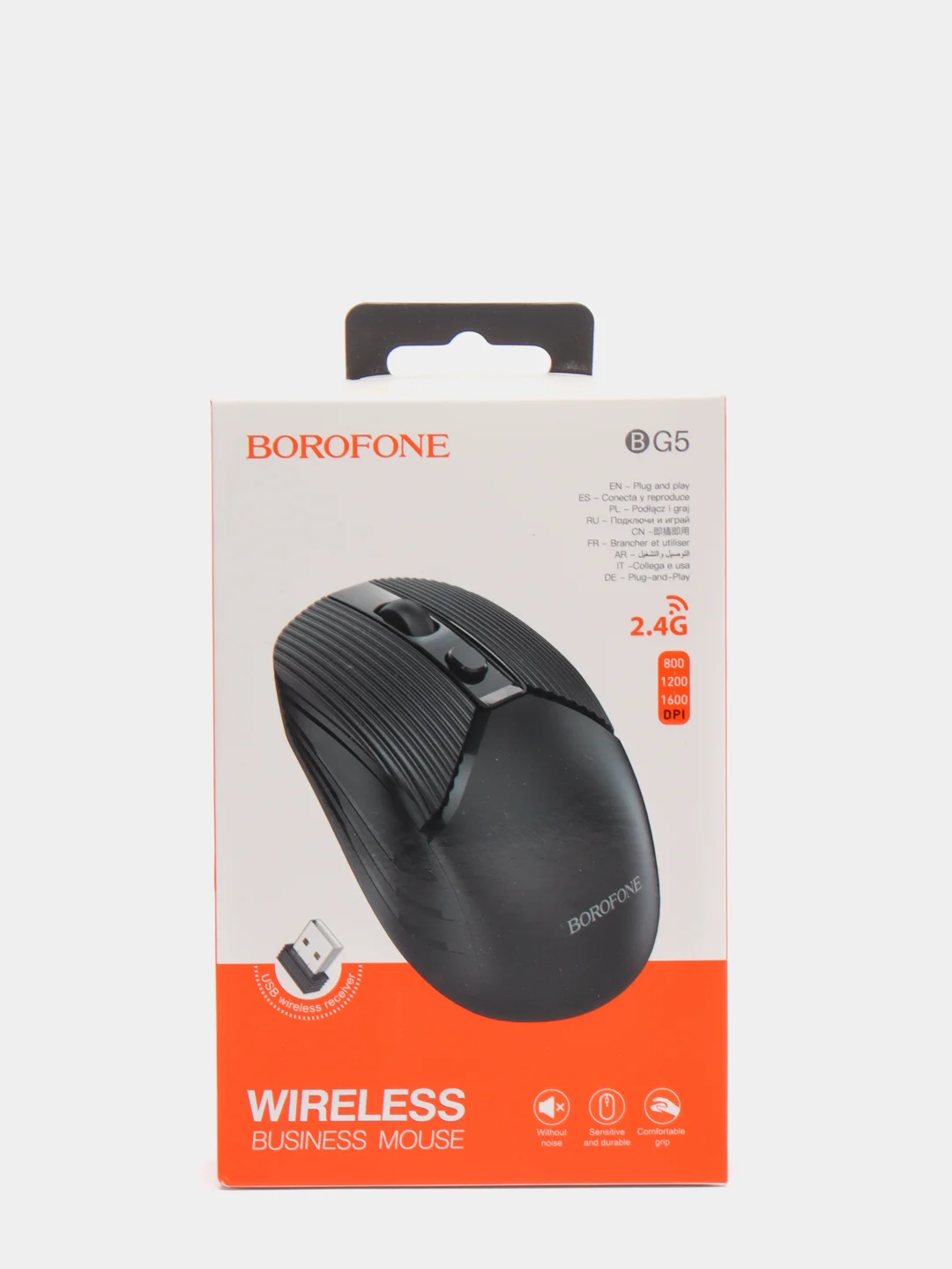Черный беспроводная мышь BOROFONE BG5 2.4G "Business wireless"