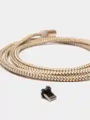 Золотой кабель для зарядки X-cable, магнитный, 2.1 А, 360 + магнитный коннектор-разъем
