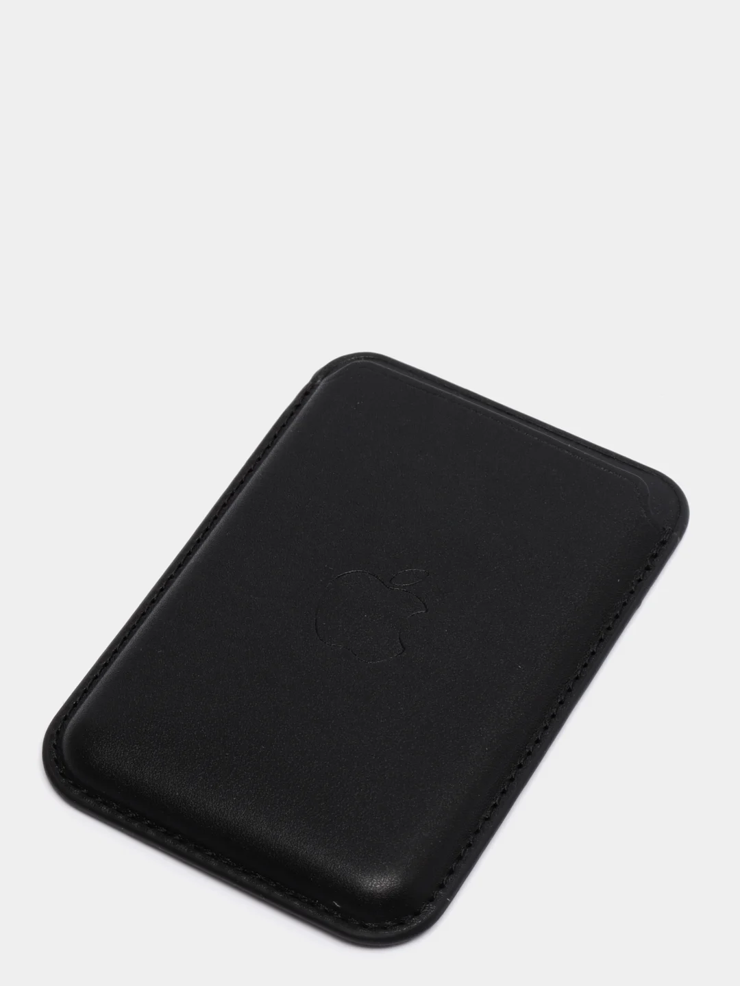 Черный картхолдер на iPhone, с поддержкой MagSafe Leather Wallet