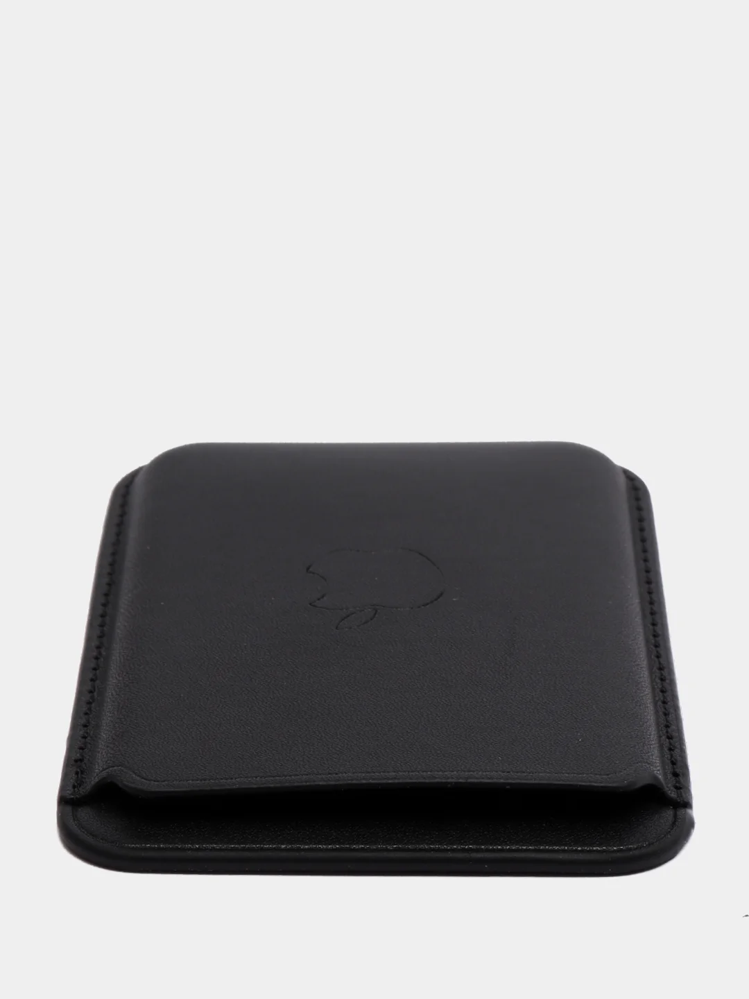 Черный картхолдер на iPhone, с поддержкой MagSafe Leather Wallet
