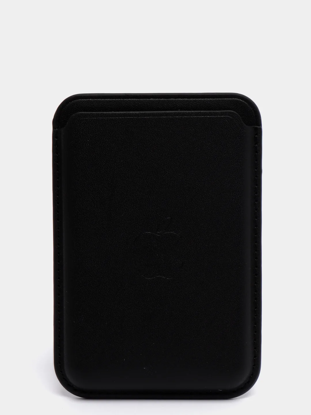Черный картхолдер на iPhone, с поддержкой MagSafe Leather Wallet