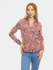 Розовый рубашка, с длинным рукавом