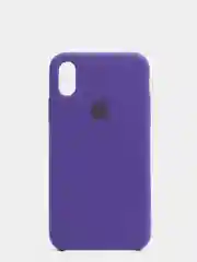 Аметистовый чехол Silicone Case для iPhone X/XS силиконовый