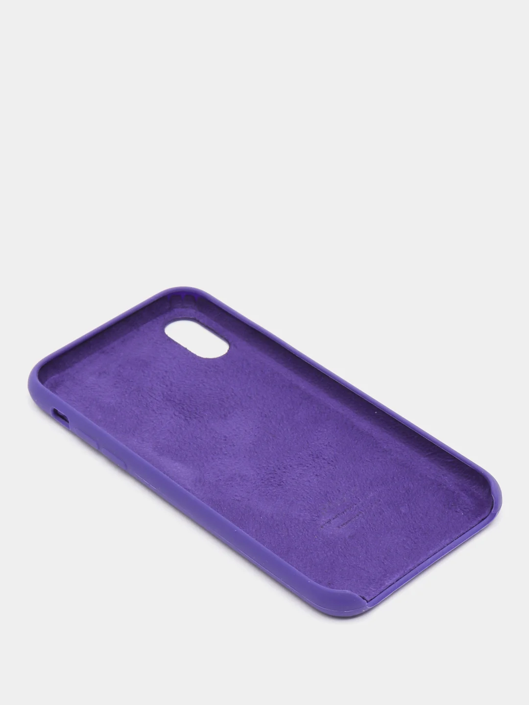 Аметистовый чехол Silicone Case для iPhone X/XS силиконовый