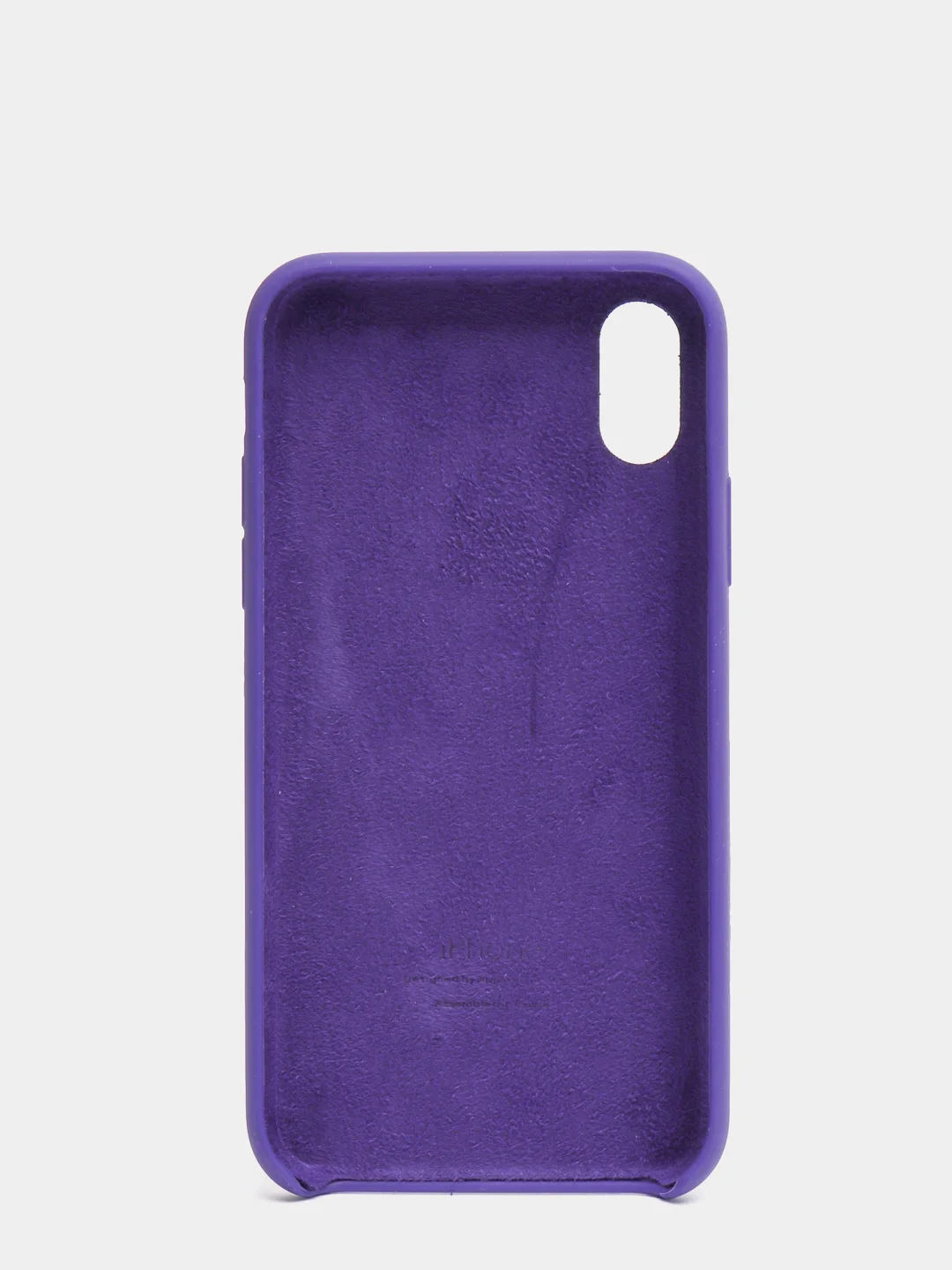 Аметистовый чехол Silicone Case для iPhone X/XS силиконовый