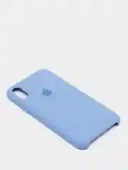 Синий меланж чехол Silicone Case для iPhone X/XS силиконовый