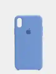 Синий меланж чехол Silicone Case для iPhone X/XS силиконовый