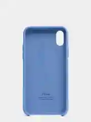 Синий меланж чехол Silicone Case для iPhone X/XS силиконовый