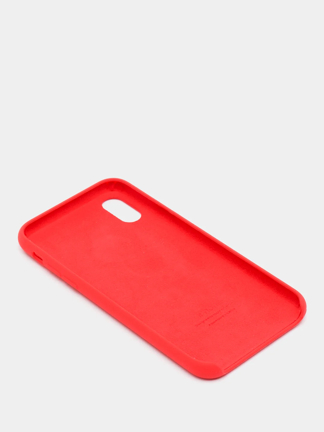 Алый чехол Silicone Case для iPhone X/XS силиконовый