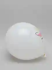 Белый воздушный шар "Единорог", 6 штук