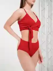 Бордовый купальник