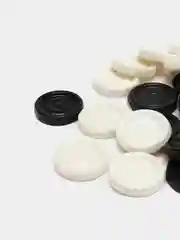 Шашки пластиковые LMAR PLAST, черно-белые