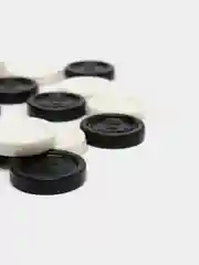 Шашки пластиковые LMAR PLAST, черно-белые