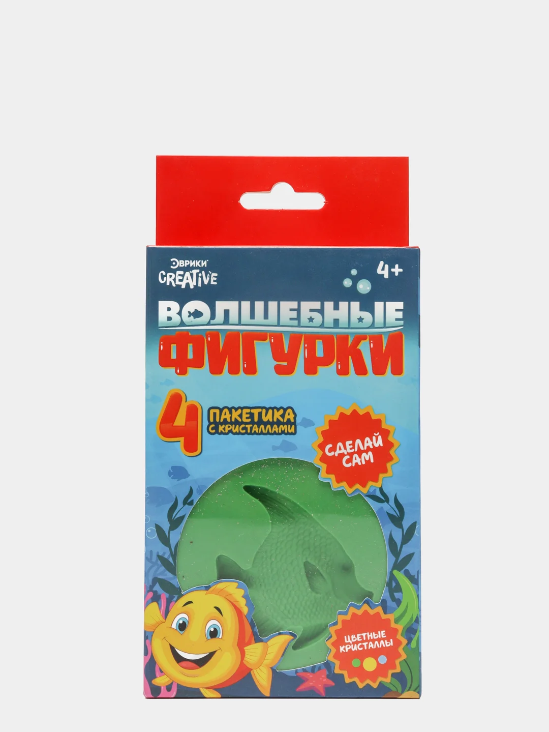 Красный набор для опытов "Волшебные фигурки" из кристаллов, цвет микс