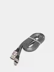 Тёмно-серый usb кабель Lighting, Type-C, Micro USB, 2.4A, 1.2 м, ASPOR A160