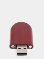 Багровый флешка USB, деревянная