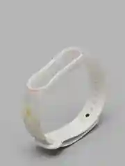 Розовый силиконовый ремешок с принтом для Xiaomi Mi Band 3 / 4 / 5 / 6