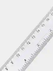 Линейка пластиковая, 15 см, 20см, 2 шкалы см/дюйм, прозрачная