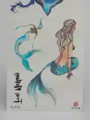 Хаки детские переводные тату, временная татуировка, русалки, 908*190 мм