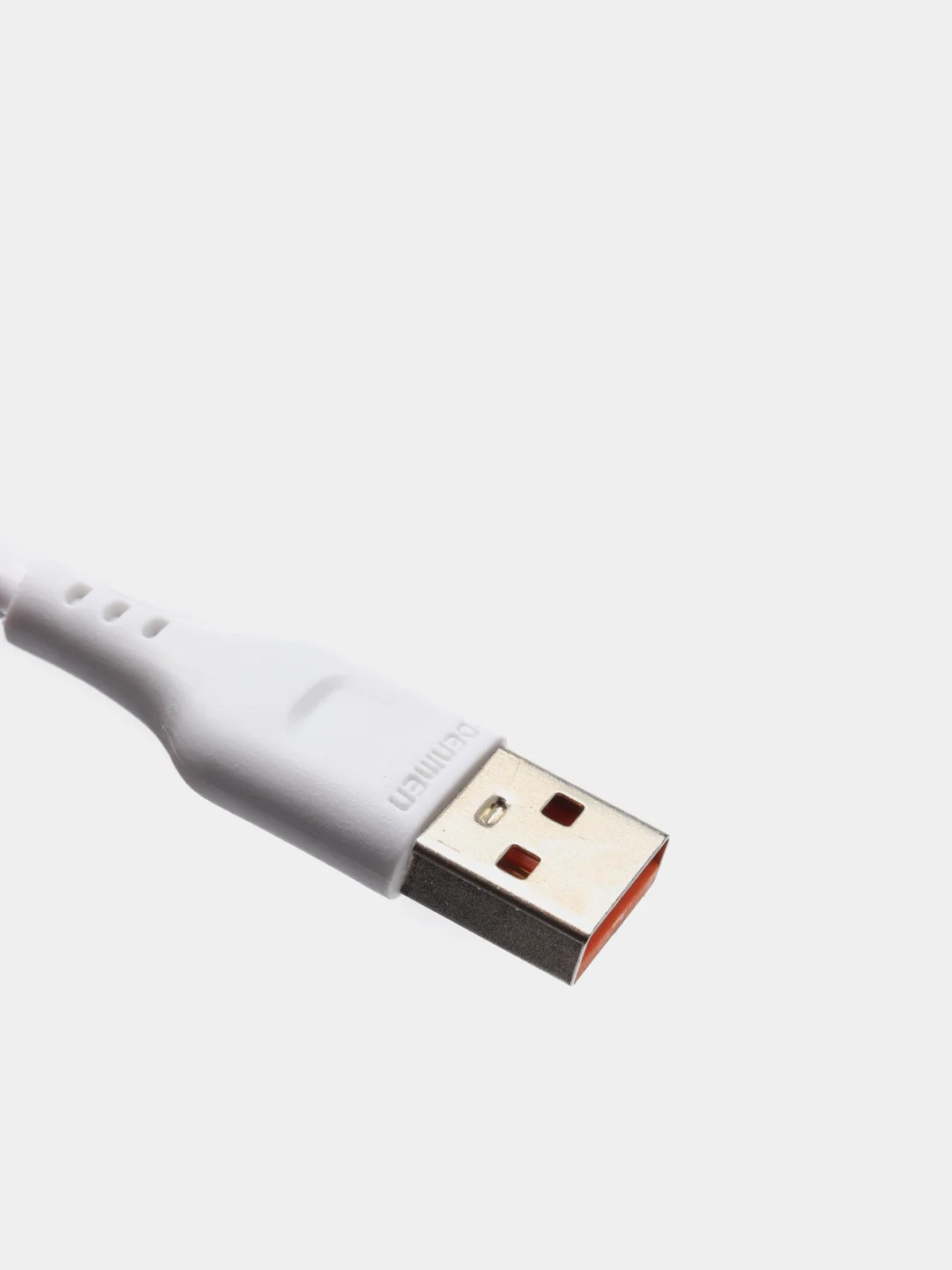 Прозрачный кабель, Шнур, Провод, USB - Type-C, 2.4A, 1м, Denmen D01T, тайпси, тайп с, тайп си