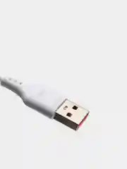 Прозрачный кабель, Шнур, Провод, USB - Type-C, 2.4A, 1м, Denmen D01T, тайпси, тайп с, тайп си