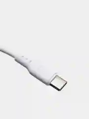 Прозрачный кабель, Шнур, Провод, USB - Type-C, 2.4A, 1м, Denmen D01T, тайпси, тайп с, тайп си
