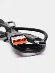 Угольный кабель, Шнур, Провод, USB - Type-C, 2.4A, 1м, Denmen D01T, тайпси, тайп с, тайп си