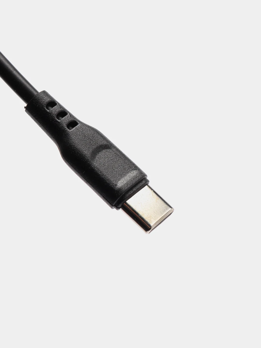 Угольный кабель, Шнур, Провод, USB - Type-C, 2.4A, 1м, Denmen D01T, тайпси, тайп с, тайп си