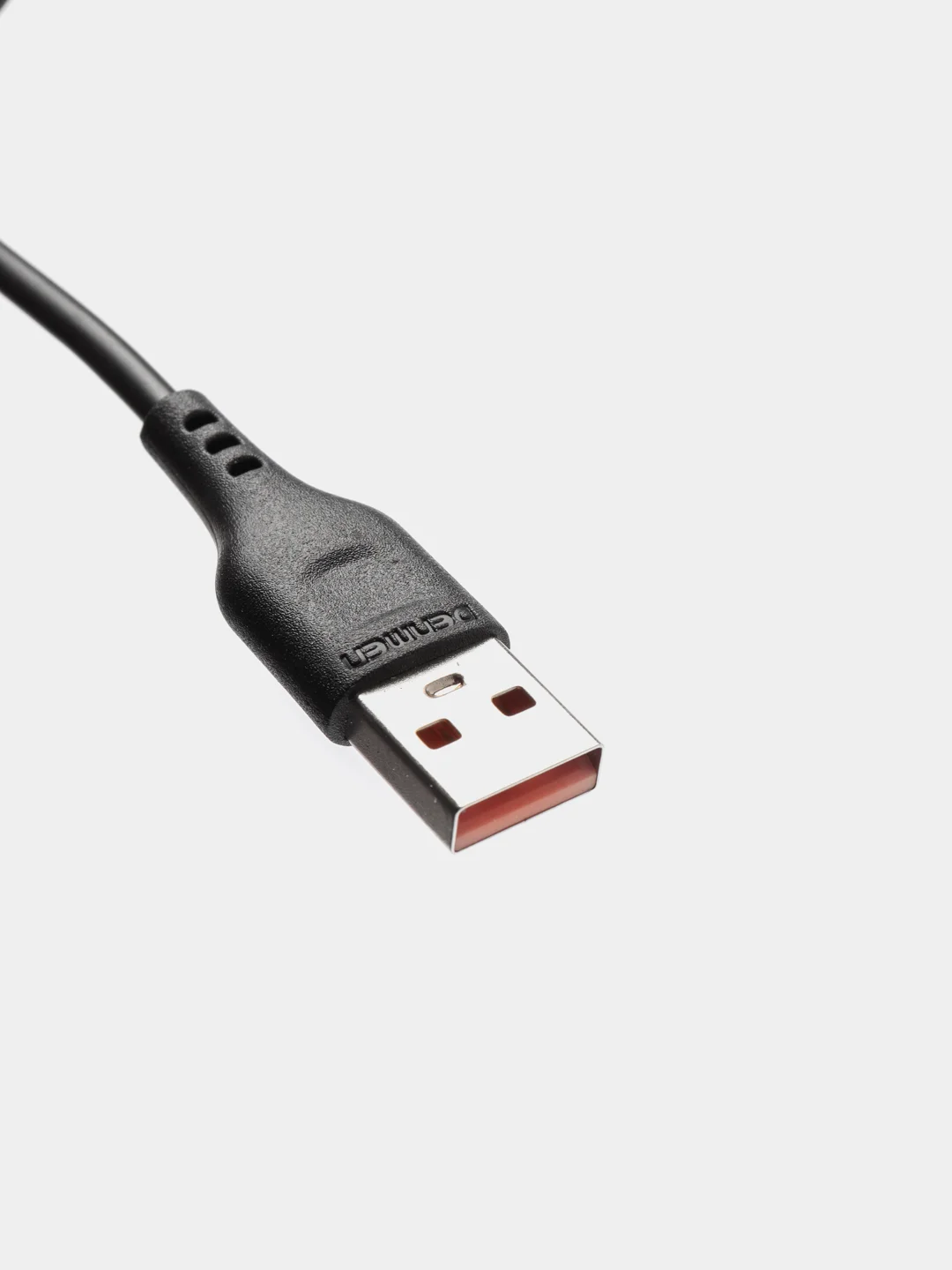 Угольный кабель, Шнур, Провод, USB - microUSB, 2.4A, 1м, Denmen D01V, микро усб, микро юсб, андроид