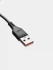 Угольный кабель, Шнур, Провод, USB - microUSB, 2.4A, 1м, Denmen D01V, микро усб, микро юсб, андроид