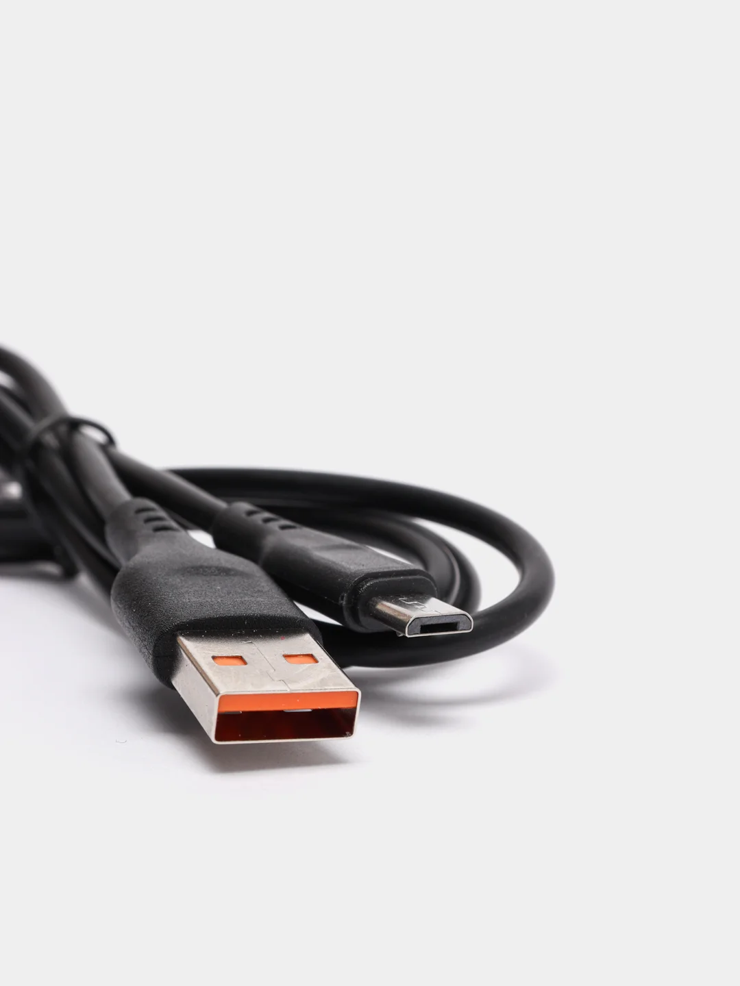 Угольный кабель, Шнур, Провод, USB - microUSB, 2.4A, 1м, Denmen D01V, микро усб, микро юсб, андроид