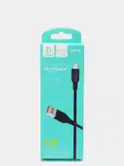Угольный кабель, Шнур, Провод, USB - microUSB, 2.4A, 1м, Denmen D01V, микро усб, микро юсб, андроид